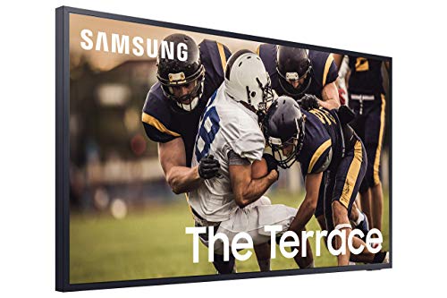 Samsung QN55LST7TA The Terrace 55" Outdoor QLED 4K UHD Smart TV with a Samsung Terrace VG-SDC55G 55" Dark Gray Dust Cover and Samsung Terrace WMN-4070TT Full Motion Wall Mount for 55" TV (2020)