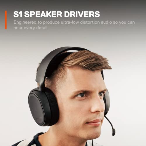 SteelSeries Arctis 3 Console - Stereo Wired Gaming Headset for PlayStation 5 / 4, Xbox Series X|S, Nintendo Switch, VR, Android and iOS - Black