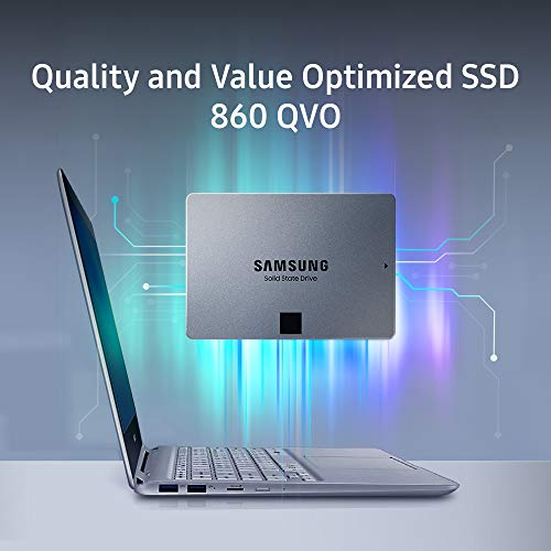 Samsung 860 QVO 2TB 2.5 Inch SATA III Internal SSD (MZ-76Q2T0B/AM), Gray