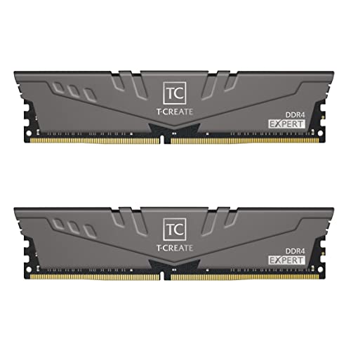 TEAMGROUP T-Create Expert overclocking 10L Samsung B-Die DDR4 32GB Kit (2 x 16GB) 3600MHz (PC4 28800) CL14 Desktop Memory Module Ram - TTCED432G3600HC14CDC01