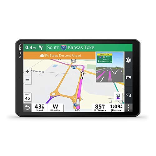 Garmin dezl OTR800, 8-inch GPS Truck Navigator, Easy-to-Read Touchscreen Display, Custom Truck Routing and Load-to-Dock Guidance