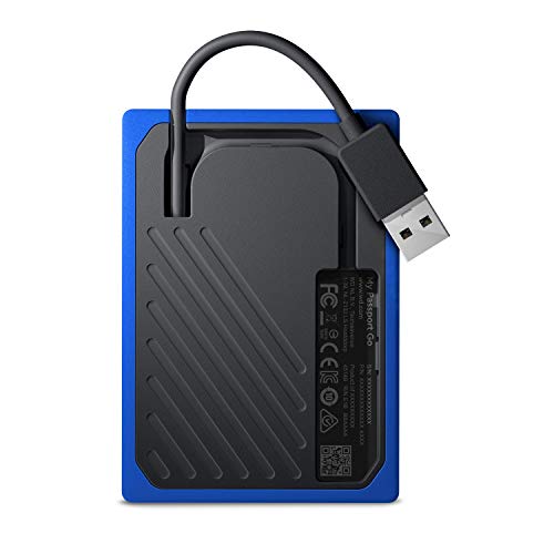 WD 500GB My Passport Go Cobalt SSD Portable External Storage - WDBY9Y5000ABT-WESN (Old model)