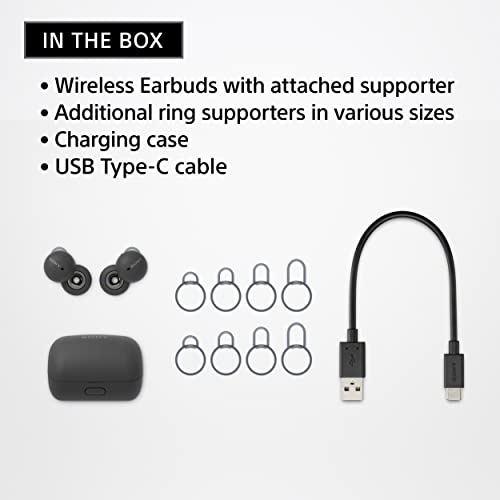 Sony LinkBuds Truly Wireless Earbud Headphones with an Open-Ring Design for Ambient Sounds and Alexa Built-in, White