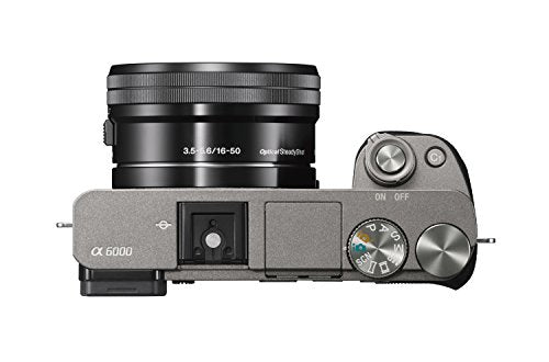 Sony Alpha a6000 Mirrorless Digital Camera with 16-50mm Lens, Graphite (ILCE-6000L/H)