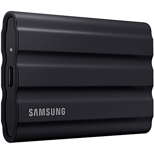 Samsung MU-PE2T0S/AM T7 Shield Portable Solid State Drive 2TB 2022 Black Bundle with 1 YR CPS Enhanced Protection Pack