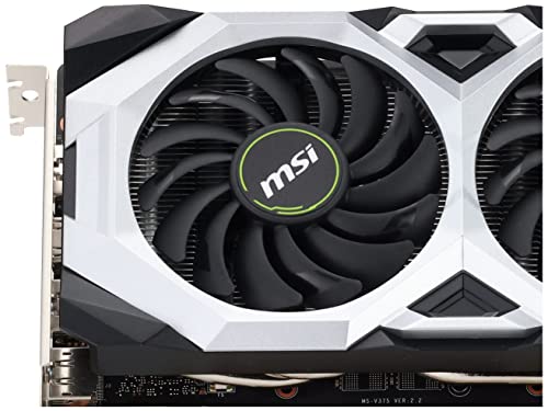 MSI Gaming GeForce RTX 2060 6GB GDRR6 192-bit HDMI/DP 1710 MHz Boost Clock Ray Tracing Turing Architecture VR Ready Graphics Card (RTX 2060 Ventus GP OC)