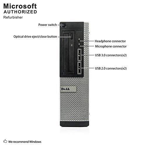 DELL Optiplex 7010 Desktop Computer - Intel Core i5 3.6GHz, 16GB DDR3, New 500GB SSD, Windows 10 Pro 64-Bit, WiFi, USB 3.0, DVDRW, 2X Display Port (Renewed)']