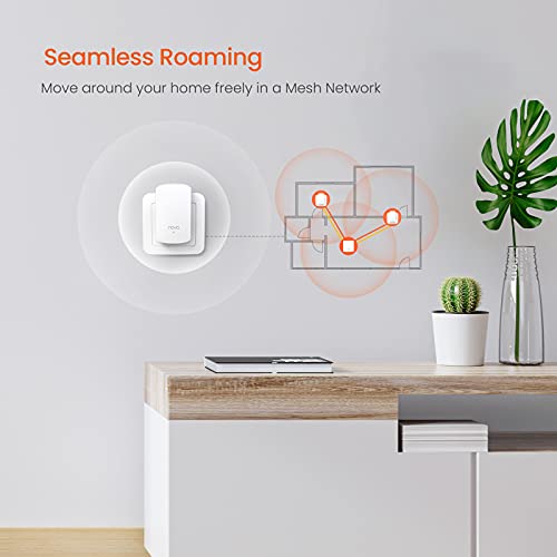 Tenda Nova Mesh WiFi System (MW5)-Up to 3500 sq.ft. Whole Home Coverage, Gigabit Mesh Router for Wireless Internet, WiFi Router and Extender Replacement, Works with Alexa, Plug-in Design, 3-pack