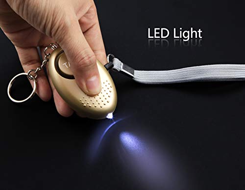 Personal Alarm for Women, 10 Pack 140DB Emergency Self-Defense Security Alarm Keychain with LED Light for Women Kids and Elders (Multi-Colors) (Multi-Colors)