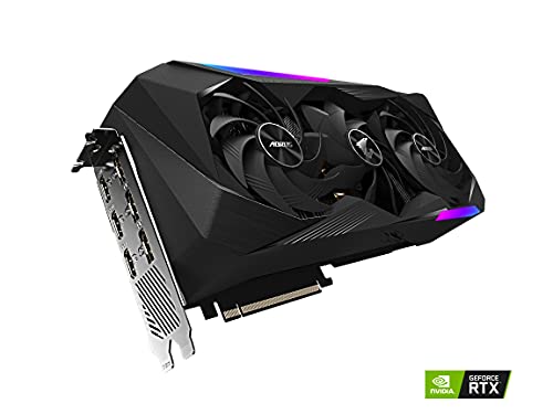 GIGABYTE AORUS GeForce RTX 3070 Ti Master 8G Graphics Card, MAX-Covered Cooling, 8GB 256-bit GDDR6X, GV-N307TAORUS M-8GD Video Card