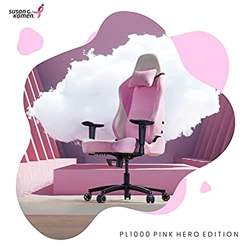 VERTAGEAR PL1000-PK Gaming Chair, White Pink