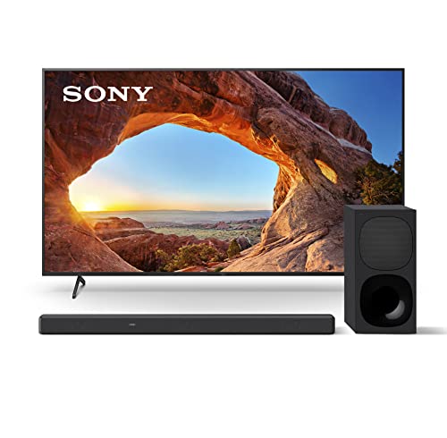 Sony X85J 85 Inch TV: 4K Ultra HD LED Smart Google TV with Dolby Vision HDR and Alexa Compatibility 2021 Model with HT-G700: 3.1CH Dolby Atmos/DTS:X Soundbar with Bluetooth Technology