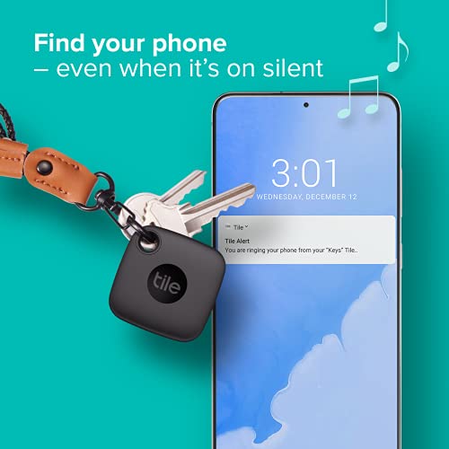 Tile Mate Essentials (2022) 4-Pack (2 Mate, 1 Slim, 1 Stickers)- Bluetooth Tracker & Item Locators for Keys, Wallets, Remotes & More; Easily Find All Your Things.