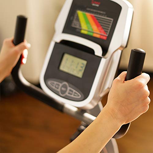 Sunny Health & Fitness Magnetic Recumbent Exercise Bike with Easy Adjustable Seat, Device Holder, RPM and Pulse Rate Monitoring | SF-RB4806