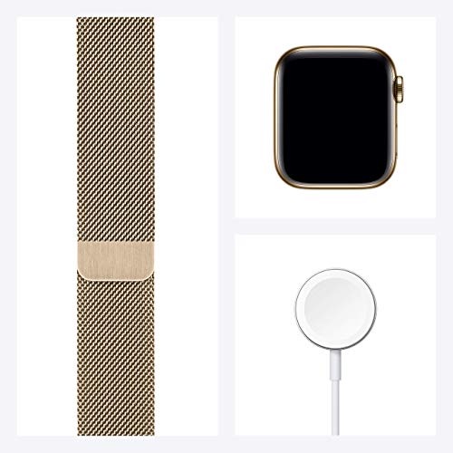 Apple Watch Series 6 40mm Gold Aluminum Milanese Loop (GPS+Cellular) M02P3LL/A (Renewed)