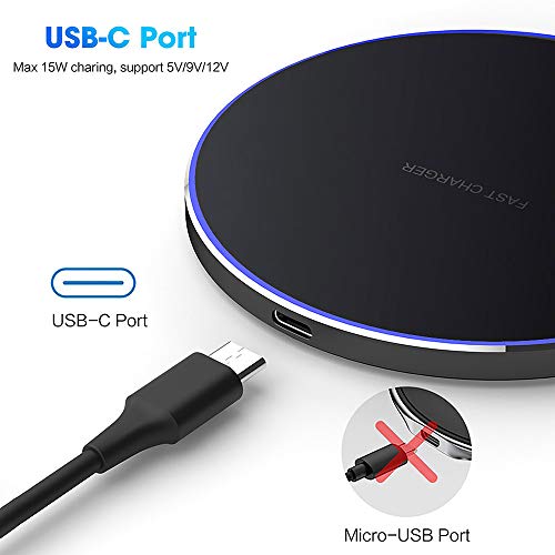 Fast Wireless Charger,20W Max Qi-Certified Wireless Charging Pad Compatible with Apple iPhone 13/12/SE/11/X/XR/8,AirPods;FDGAO 15W Wireless Charge Mats for Samsung Galaxy/Note S21/S20/S9,Galaxy Buds