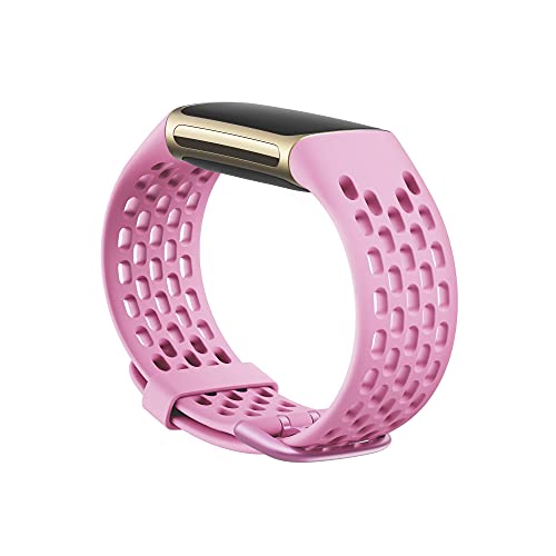 Fitbit Charge 5 Sport Accessory Band, Official Product, Frosted Lilac, Small