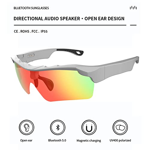 Smart Bluetooth Glasses,Outdoor Bluetooth Glasses,Cycling Glasses/Driving Glasses, Listening to Music/answering Calls/Starting Voice Assistants, UV Lenses, Stereo Speakers