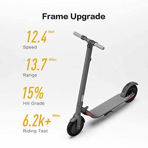 Segway Ninebot E22 Electric Kick Scooter, Lightweight and Foldable, Upgraded Motor Power, Dark Grey