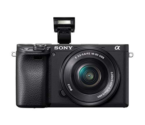 Sony Alpha a6400 Mirrorless Camera: Compact APS-C Interchangeable Lens Digital Camera with Real-Time Eye Auto Focus, 4K Video, Flip Screen & 16-50mm Lens - E Mount Compatible Cameras - ILCE-6400L/B