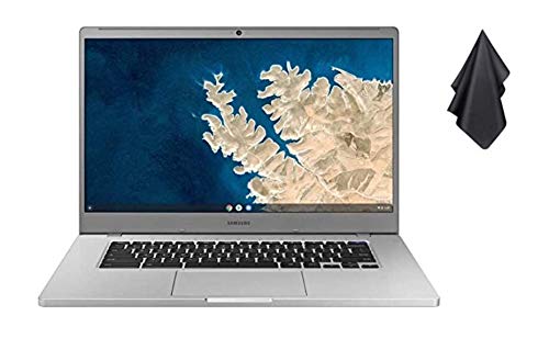 2021 New Samsung Chromebook 4 15.6” FHD Non-Touch Laptop for Business Student, Intel Celeron N4000, 4GB RAM, 32GB Storage, Webcam, WiFi, Chrome OS (Google Classroom Ready) + Oydisen Cloth