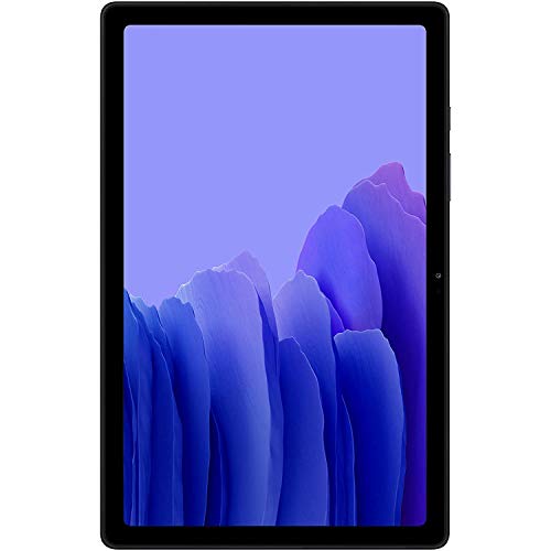 2020 Samsung Galaxy Tab A7 10.4” Inch 32 GB Wi-Fi Android 10 Touchscreen International Tablet (Gray) Bundle – Slim Trifold Hard Shell Case and 32GB Micro SD Card