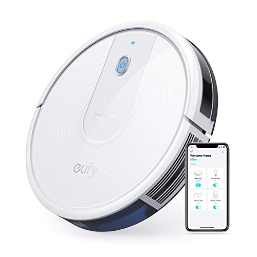 eufy by Anker, BoostIQ RoboVac 15C, Wi-Fi, Upgraded, Super-Thin, 1300Pa Strong Suction, Quiet, Self-Charging Robotic Vacuum Cleaner, Cleans Hard Floors to Medium-Pile Carpets (White)