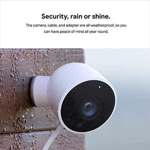 Google Nest Cam Outdoor 2-Pack - 1st Generation - Weatherproof Outdoor Camera - Surveillance Camera with Night Vision - Control with Your Phone