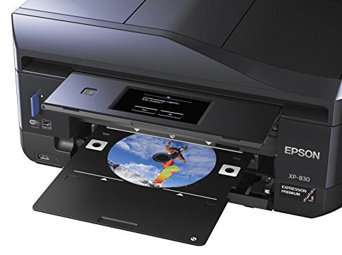 Epson XP-830 Wireless Color Photo Printer with Scanner, Copier & Fax, Amazon Dash Replenishment Ready, C11CE78201, 1