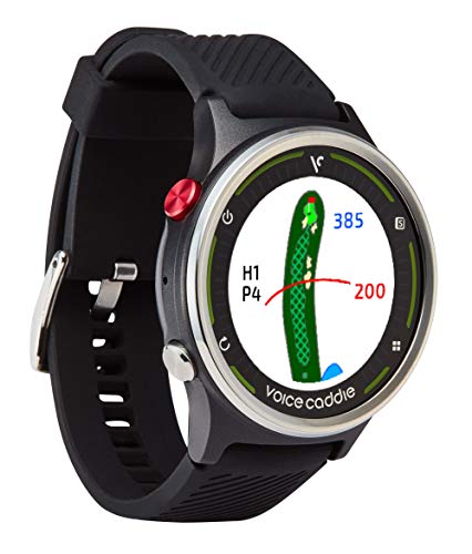 Voice Caddie Golf G1 Golf GPS Watch w/Green Undulation and Slope,Black,G1_Watch