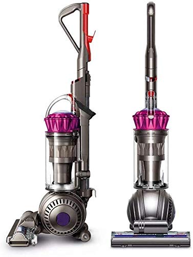 Dyson Ball MultiFloor Upright Vacuum: High Performance HEPA Filter, Bagless Height Adjustment,Strongest Suction,Telescopic Handle,Self Propelled Rotating Brushes, Fuchsia+ Sponge Cloth