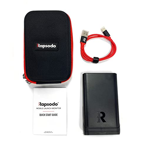 Rapsodo Mobile Launch Monitor for Golf Indoor and Outdoor Use with GPS Satellite View and Professional Level Accuracy, iPhone & iPad Only