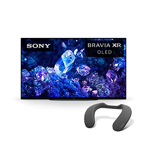 Sony 48 Inch 4K Ultra HD TV A90K Series:BRAVIA XR Smart Google TV, Dolby Vision HDR, Exclusive Features for PS 5 XR48A90K-2022 w/Wireless Neckband Bluetooth Speaker, Wireless TV Adaptor WLA-NS7.