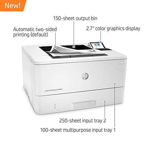 HP LaserJet Enterprise M406dn Monochrome Printer with built-in Ethernet & 2-sided printing (3PZ15A)