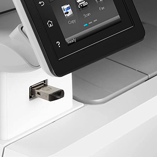 HP Color Laserjet Pro MFP M283fdw All-in-One Wireless Laser Printer, White - Print Scan Copy Fax - 22 ppm, 600 x 600 dpi, 8.5 x 14, 50-Sheet ADF, Auto Duplex Printing, Ethernet, Cbmou External Webcam