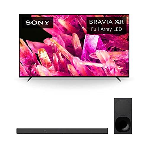 Sony XR55X90K 55" BRAVIA 4K HDR Full Array LED Smart TV (2022) with HTG700 3.1 Channel Soundbar with 3D Audio and Bluetooth