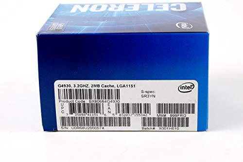 Intel Celeron G4930 Desktop Processor 2 Core 3.2 GHz LGA1151 300 Series 54W
