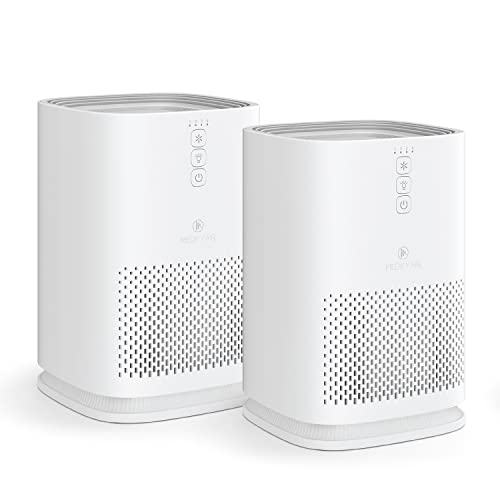 Medify MA-50 Air Purifier with H13 HEPA filter (1-Pack,White) & MA-14 Air Purifier, 2-Pack, White