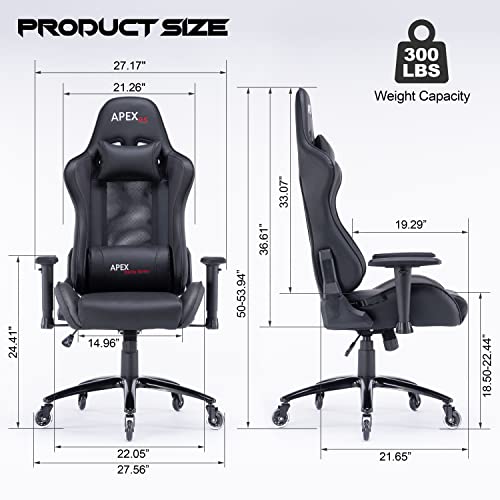 Magnus Now Gaming Chair (Black/Black)