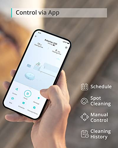eufy by Anker, RoboVac G30, Robot Vacuum with Smart Dynamic Navigation 2.0, 2000 Pa Strong Suction, Wi-Fi, Compatible with Alexa, Carpets and Hard Floors, Ideal for Pet Owners