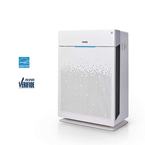 Winix HR900, Ultimate Pet 5 Stage True HEPA Filtration Air Purifier, 300 Sq. Ft, White & A230 Tower H13 True HEPA 4-Stage Air Purifier, Charcoal Grey