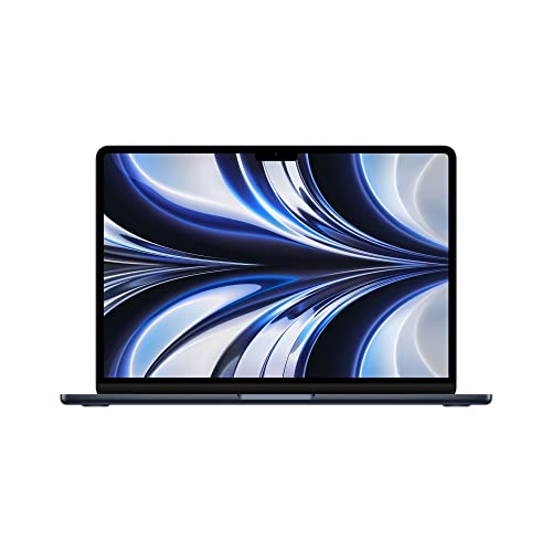 2022 Apple MacBook Air Laptop with M2 chip: 13.6-inch Liquid Retina Display, 8GB RAM, 256GB SSD Storage, Backlit Keyboard, 1080p FaceTime HD Camera. Works with iPhone and iPad; Midnight