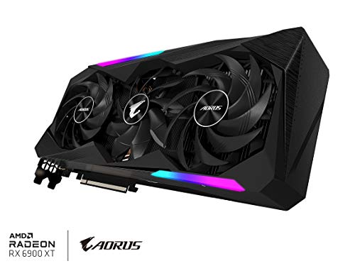 GIGABYTE AORUS Radeon RX 6900 XT Master 16G Graphics Card, MAX-Covered Cooling, 16GB 256-bit GDDR6, GV-R69XTAORUS M-16GD Video Card