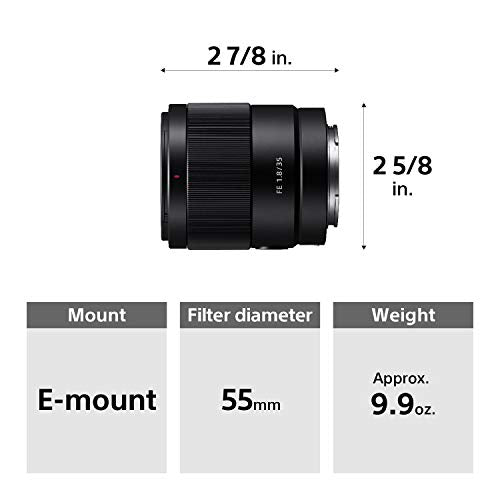 FE 35mm F1.8 Large Aperture Prime Lens (SEL35F18F)