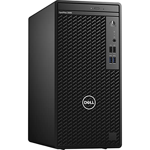 Dell OptiPlex 3000 3080 Desktop Computer - Intel Core i5 10th Gen i5-10505 Hexa-core (6 Core) 3.20 GHz - 8 GB RAM DDR4 SDRAM - 1 TB HDD - Mini-Tower - Black