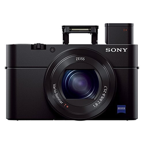 Sony RX100 III 20.1 MP Premium Compact Digital Camera w/1-inch Sensor and 24-70mm F1.8-2.8 ZEISS Zoom Lens (DSCRX100M3/B), 6in l x 4.65in w x 2.93in h, Black