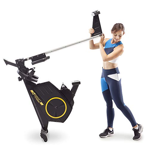 Circuit Fitness Deluxe Foldable Magnetic Rowing Machine with 8 Resistance Settings and LCD Monitor