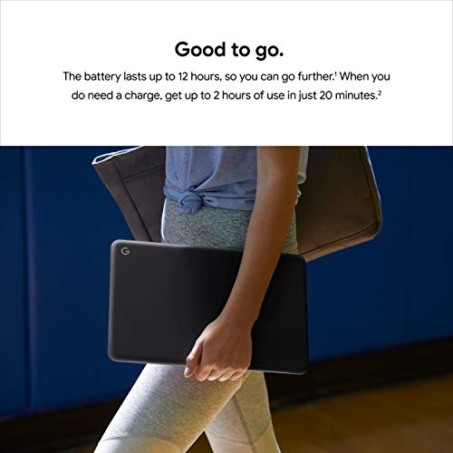 Google Pixelbook Go - Lightweight Chromebook Laptop - Up to 12 Hours Battery Life[1] - Touch Screen Chromebook - Just Black