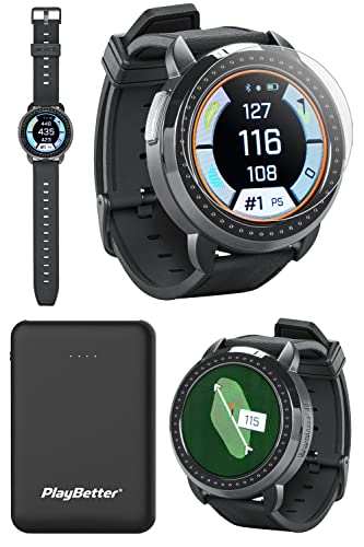 Bushnell iON Elite Golf GPS Watch for Men & Women Golfers - Color Touchscreen Smartwatch with 12+ Hours Battery Life, 38K Courses & Slope Distances - Bundle with iON Elite Screen Protectors & Charger