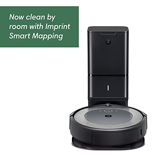 iRobot Roomba i3+ EVO (3550) Self-Emptying Robot Vacuum – Now Clean By Room With Smart Mapping, Empties Itself For Up To 60 Days, Works With Alexa, Ideal For Pet Hair, Carpets